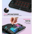thumbnail image 6 of MoKo Carrying Case for Nintendo Switch 2, Protective Hard Shell Carry Case 10 Cartridges with Pockets for Switch 2, Blue Pink, 6 of 9