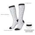 thumbnail image 4 of Susaid Fun Rabbit Print Thermal Winter Socks for Men and Women, Warm Crew Hiking Socks, for Boots and Outdoor Activities, 4 of 6