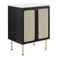 thumbnail image 3 of Modway Chaucer 24" Bathroom Vanity in Black White, 3 of 16