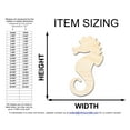 thumbnail image 2 of Unfinished Wood Seahorse Shape | JGrondz | DIY Craft Cutout 5" / 1/2", 2 of 3