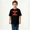 thumbnail image 2 of Boys Graphic T-Shirt Rock N Roll Music Kids Tees 100% Cotton Short Sleeve Tops Ages 4-13Y, 2 of 4