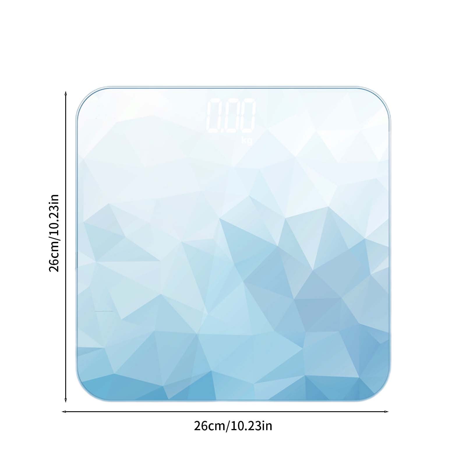 PureCasa Electronic Smart Scale for Body Weight & Fat Percentage, High Accuracy Digital Bathroom Scale with Large Display, 13 Body Composition Analyzer Sync with App, 10.2"x10.2"x1", 1PC, Blue