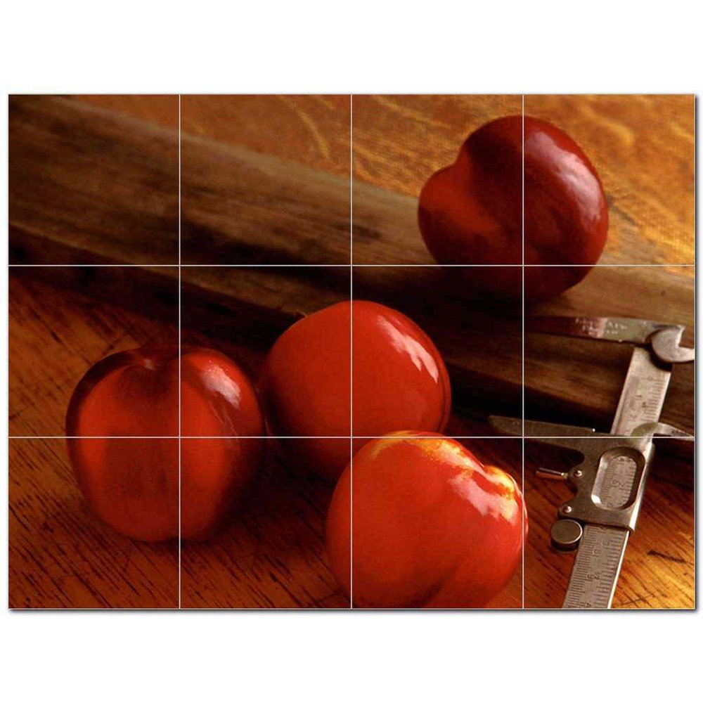 Fruits Vegetables Ceramic Tile Mural Kitchen Backsplash Bathroom Shower