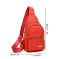 thumbnail image 3 of Matoen Women's Fashionable Lightweight Waterproof Chest Sling Bag - Large Capacity Travel Crossbody Front Pack Bag, 3 of 6