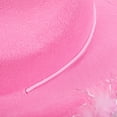 thumbnail image 4 of Cowgirl Hat Felt Cowboy Hat for Women Fluffy Feather Brim Shiny Crown Sequins Retro Cap Western Party, 4 of 10
