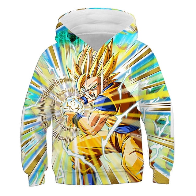 Sudaderas con capucha de Dragon-Ball Z para niños y niñas Gao Jinjia LED