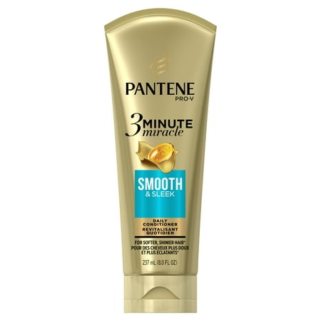 Pantene Smooth & Sleek 3 Minute Miracle Daily Conditioner, 8.0 fl