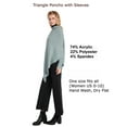thumbnail image 3 of Look by M Triangle Poncho with Sleeves, 3 of 12
