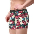 thumbnail image 2 of Fuzoiu Beautiful Flower Print Men's Ultra Breathable Underwear,No Riding Up Boxer Briefs with ComfortFlexible Waistband-Large, 2 of 5
