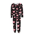 thumbnail image 5 of Uaswgudfs Women's Plus Size Valentine's Day Hearts Print Pajama Set Long Sleeve Lounge Wear Women's Sleepwear Soft Cozy Casual Outfit, 5 of 6