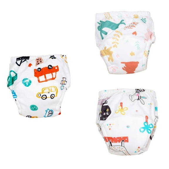 Ahuyic Toddler Kids Underwear Girls Boys Underwear 3 Months-2 Years Training Pants Soft Breathable Comfortable for S Babies 110 White