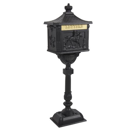 Best Choice Products Heavy Duty Cast Aluminum Vintage Mailbox w/ Keys, Locking Door, Mail Flap - (Best Mail Order Steaks)