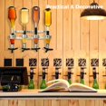 thumbnail image 3 of Wall Mounted Liquor Dispenser, 4-Bottle Stainless Steel Bar Butler Bracket, Wine Beer Beverage Bottle Stand Rack, Cocktail Tap for Home Bar, 3 of 6
