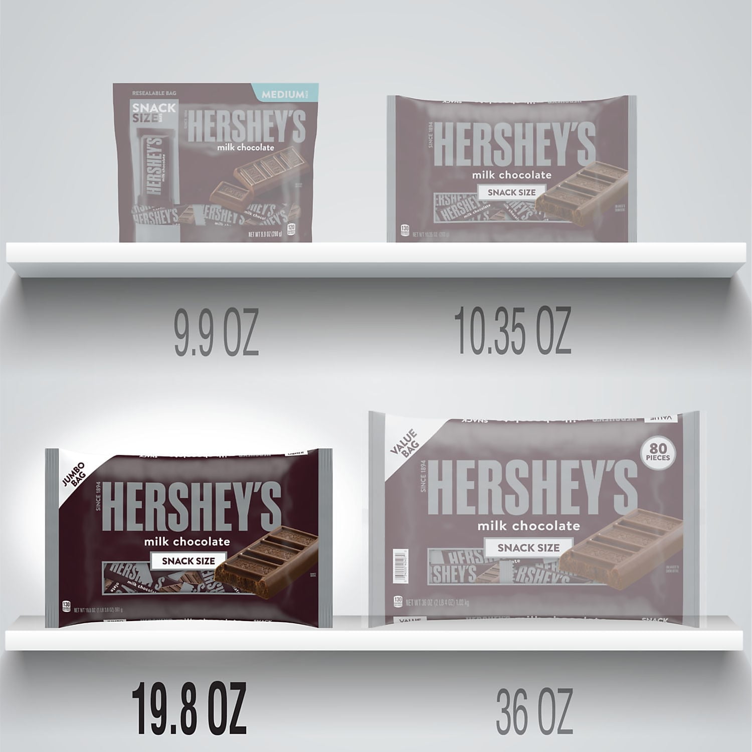 HERSHEY'S Milk Chocolate Bar, 5 lbs