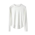thumbnail image 2 of Fankiway Chemises à Manches Longues pour Femmes, sous-Vêtement Thermique en Polaire Colorée à Col Rond Blanc G, 2 of 3