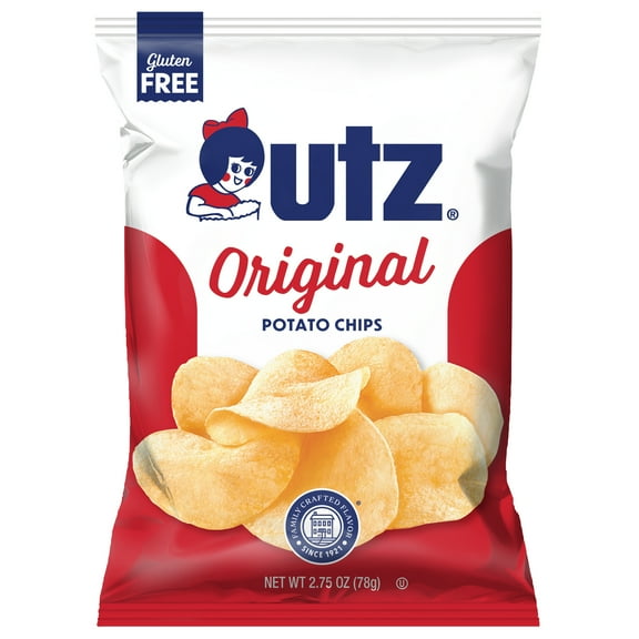 Utz Original Potato Chips, Gluten-Free, 2.75 oz Bag