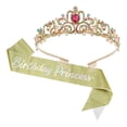 thumbnail image 1 of Corona de tiara de cumpleaños Unique Bargains tono dorado, 1 of 1