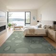 thumbnail image 3 of ODIKA 9'x12' Sage Green Abstract Plush Washable Area Rug Modern Motif With Flowing Shapes And Subtle for Great Room, Indoor Concept, Large Living Low Pile, Flatwoven, 3 of 7