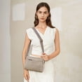 thumbnail image 2 of Bolso bandolera BOSTANTEN pequeño con triple cremallera para teléfono móvil, gris, 2 of 7