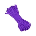 thumbnail image 1 of Cuerda de tienda, cuerdas de guylines para camping al aire libre, cuerda de paracord de 7 núcleos de 4 mm de 31 m, cuerda de seguridad, para senderismo, mochilero, equipo de supervivencia, morado, 1 of 6
