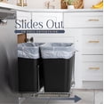 thumbnail image 2 of Soporte doble extraíble para papelera HOLDN' STORAGE, 36 L, cromado, 2 of 6