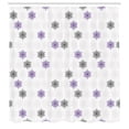 thumbnail image 2 of Ambesonne Floral Shower Curtain, Moroccan Style Modern Print, 69"Wx75"L, Lilac Black, 2 of 4