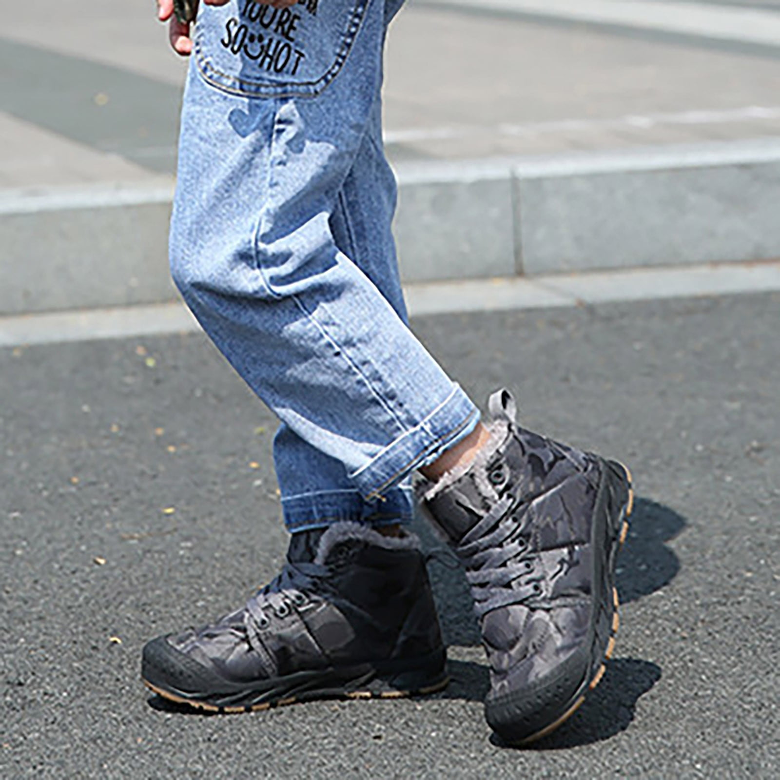 Boys Little Child And Big Kids High Top Outdoor Water Proof Snow Boots Children Warm Shoes Trendy And Fashionable Kids Sports Shoes High Tops Boy Big Boy Rain Boots Size 6 Boys Size 5 Snow Boots Boy