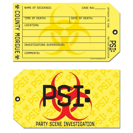Psi Toe Tag Invitations 3" X 5 1 By 2"- 12 Pack(8 Per Package)