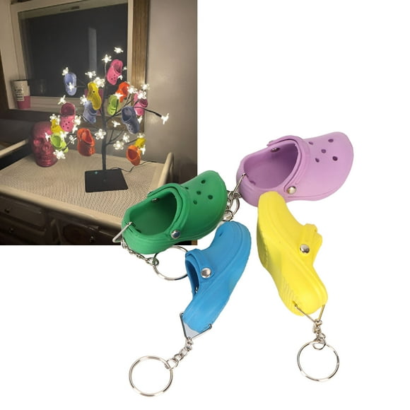 Llavero de Zapato de Agujeros, Llavero Decorativo Lindo Simulación para Bolso para Coche