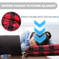 thumbnail image 2 of Tirrinia Wearable Blanket with Sleeves and Pocket for Women & Men, 70" x 50"，machine washable, 2 of 7