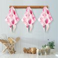 thumbnail image 5 of 6PCS Dish Towels and Dish Cloths Reuseable Dishcloths Sets for Washing Dishes, Cooking, Baking Size 11" x 11" Cherry and Pink Bow Pattern, 5 of 9