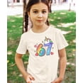thumbnail image 3 of I Was 6 Now I'm 7 Unicorn Birthday Shirt for Girls Rainbow Magical 7th Birthday Tee for Kids Adults Natural Shirt Youth Large, 3 of 8