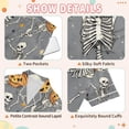 thumbnail image 4 of FORMRS Kids Short Sleeve Top and Pants Pajama Set Unisex Satin 2-Piece Sleepwear, Sizes 11-12Y, Gray Halloween Dancing, 4 of 8