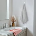 thumbnail image 2 of REGALWOVEN Solid Striped Decorative Hand Towels Set of 2 Cotton Soft Absorbent Hand Towel Set for Bath, Hotel, Spa Grey 14" x 30", 2 of 4