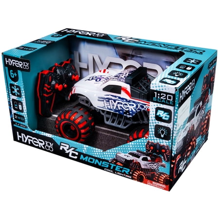 HYPER TOY COMPANY, MINI LED REMOTE CONTROL MONSTER TRUCK