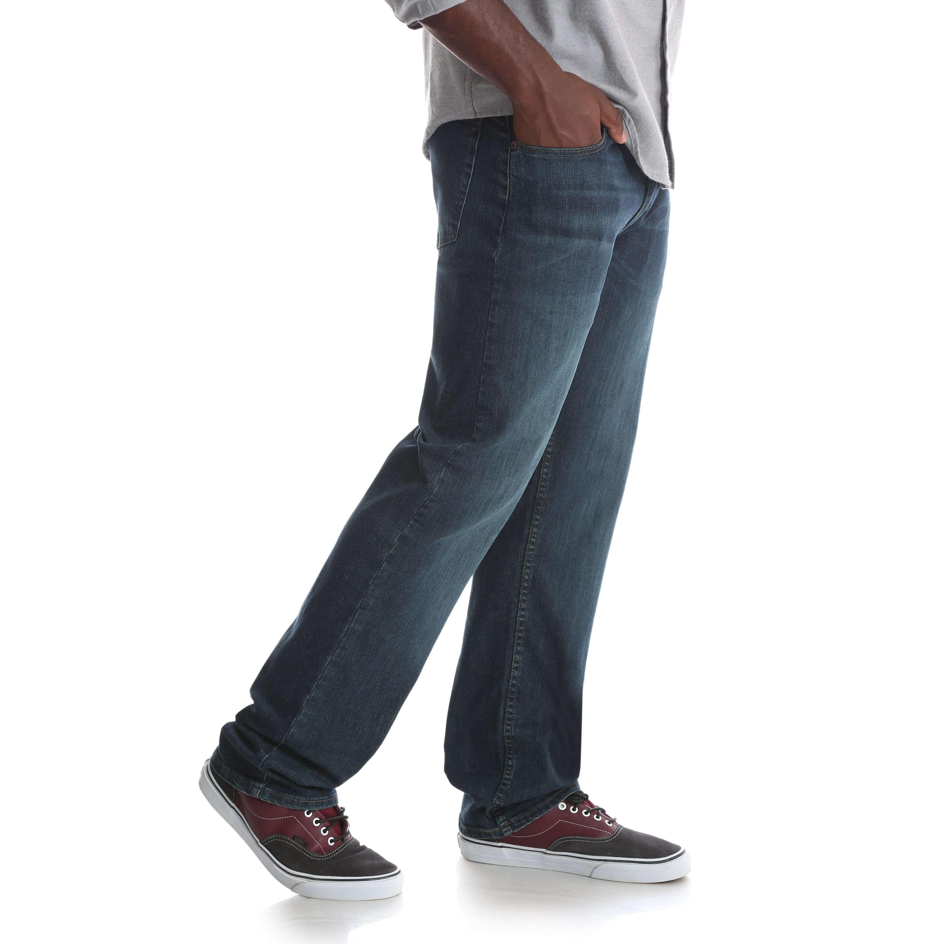 Wrangler Men's and Big Men's Regular Fit Jeans with Flex