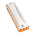 thumbnail image 2 of Harmonica KONGSHENG Benders Harp 10 trous 20 tons Blues pour débutants, tonalité de do (orange), 2 of 4