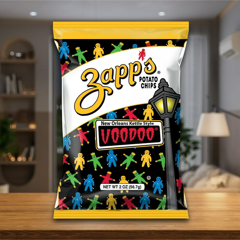 Zapp s Voodoo New Orleans Kettle Style Potato Chips Gluten Free 2 oz Bag