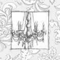 thumbnail image 2 of Harper, Ethan 26x26 Gold Ornate Wood Framed with Double Matting Museum Art Print Titled - Decorative Chandelier IV, 2 of 4