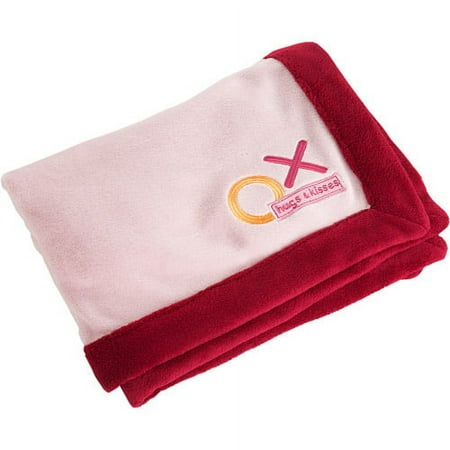 Simply Baby - Hugs & Kisses Applique Girl's Blanket