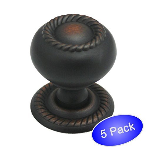 Cosmas 4040ORB Oil Rubbed Bronze Rope / Scroll Hardware Knob