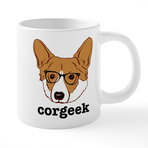 CafePress - Corgeek - 20 Oz White Ceramic Mega Mug