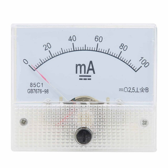 Amperímetro de CC, 85C1 CC 0~100MA Indicador de corriente DCMA Medidor de corriente Optimizado para la excelencia