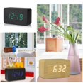 thumbnail image 2 of LED Digital Electronic Alarm Clock Backlight With Calendar Voice Control Mute, 2 of 7
