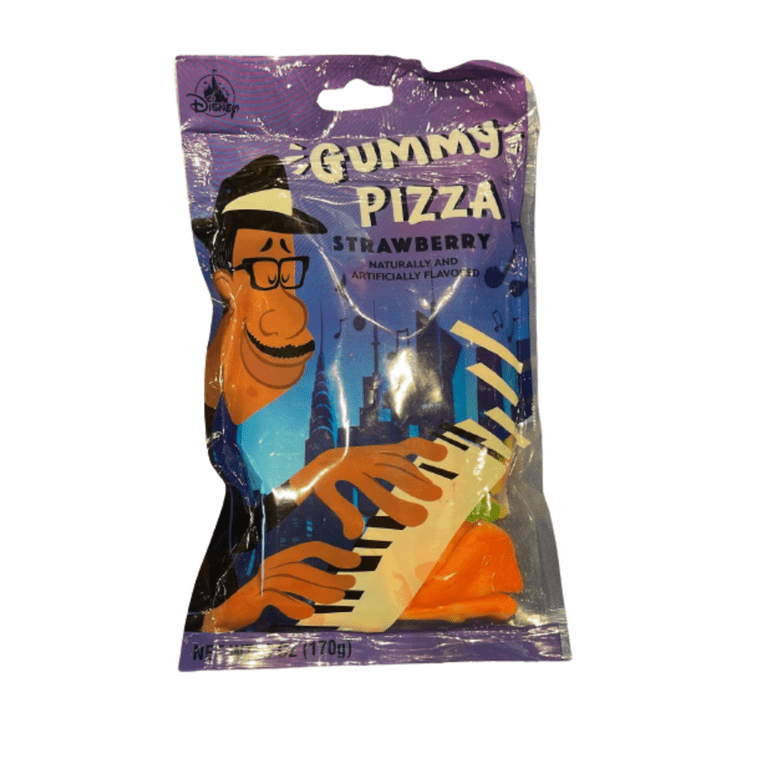 Disney Parks Soul Gummy Pizza Strawberry Flavored 6 OZ Candies New