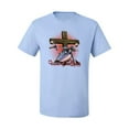 thumbnail image 2 of Vintage Driven By The Spirit Christian Verse Inspirational/Christian Men's Graphic T-Shirt, Light Blue, Medium, 2 of 3