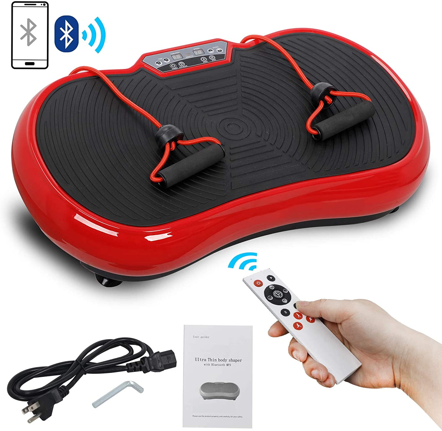 Details about   US Vibration Platform Plate Whole Body Exercise Fitness Massager Machine w/Band 