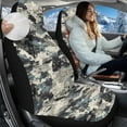 thumbnail image 2 of Uorisanigo Car Seat Cover, Flurry Front of Car Seat Cushions, 2 PCS Camouflage Print Bottom Seats Covers of Full Wrapped Edge, Plush Accessories Universal Fit for Most Cars, SUV, Van, 2 of 7