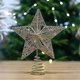 thumbnail image 3 of Adorno De Estrella Para Árbol Para Navidad.Decoración Rústica Para Exteriores De Alta Gama.Divertidos Adornos Para Árboles De Navidad-Oro Rosa, 3 of 4