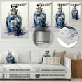 thumbnail image 4 of Designart "Stylish Blue Perfume Delight IV" Fashion Metal Wall Art, 4 of 5